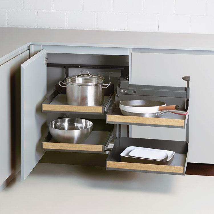 Magic Corner Comfort Fioro Peka, Corner Comfort Storage For Kitchen Cabinets